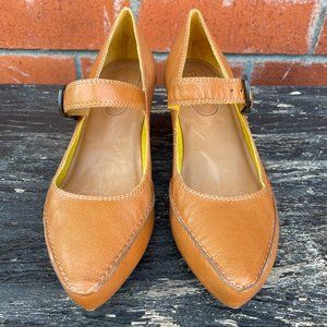 CORSO COMO Betty Brown Leather Pumps Size 10 M